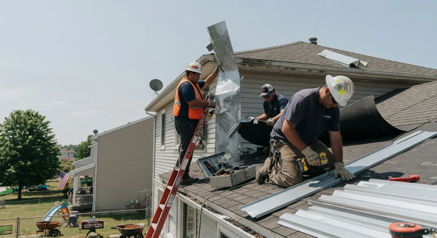 Storm Damage Metal Roof Repair in Newburg, ND